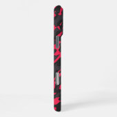 Heet roze Zwart Paars Camo Abstract iPhone Hoesje (Rechterkant)