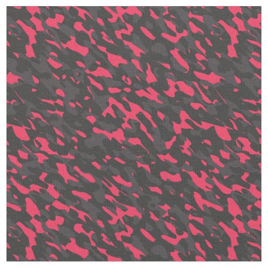 Heet roze Zwart Paars Camo Abstract Stof (Close Up)