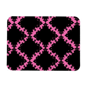 heet roze zwarte diamant mod damast magneet