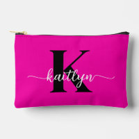 Heet Roze Zwarte Monogram