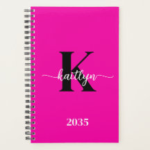 Heet Roze Zwarte Monogram