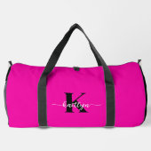 Heet Roze Zwarte Monogram Plunjezak (Achterkant)