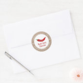 Heet Sauce Etiket | Thuisgemaakt met Liefde |Rode  (Envelop)