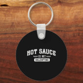 Heet saus is mijn Valentijn Sleutelhanger (Voorkant)