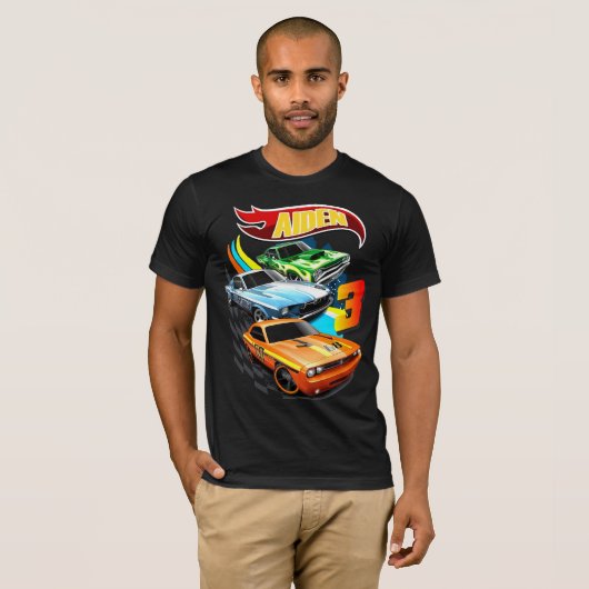 Heet Shirt op zaterdag T, warm wielthema (Voorkant volledig)