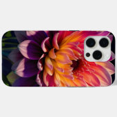 Heet Sinaasappel en Roze Dahlia Flower Case-Mate iPhone Case (Achterkant (horizontaal))