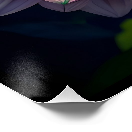 Heet Sinaasappel en Roze Dahlia Flower Perfect Poster (Hoek)