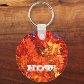 HEET! Sleutelhangers Rood Oranje Geel Herfstblader (Voorkant)