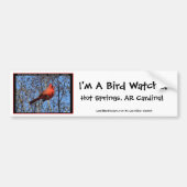 Heet Springs Mountain Promenade Kardinaal Gifts Bumpersticker (Voorkant)