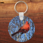 Heet Springs Mountain Promenade Kardinaal Gifts Sleutelhanger (Voorkant)