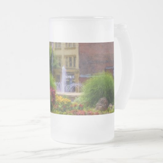 Heet Springs Roundabout Painterly Frosted Glass Be Matglas Bierpul (Voorkant rechts)