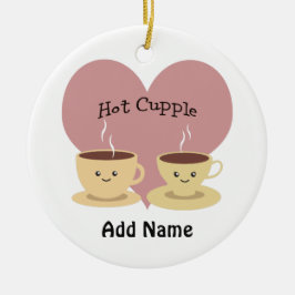 Heet stel! keramisch ornament