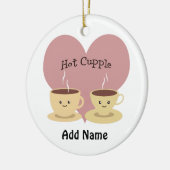 Heet stel! keramisch ornament (Links)