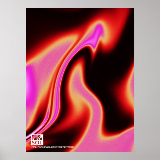 Heet Sunset Gradient poster (Voorkant)