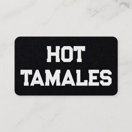 Heet Tamales Premium Visitekaartje (Voorkant)