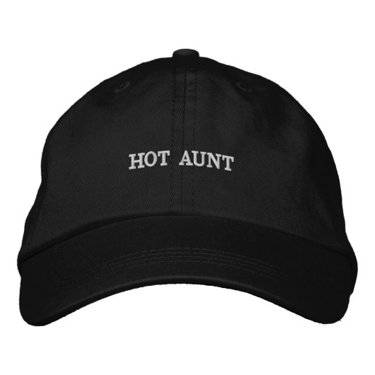 Heet tante geborduurde honkbalpet - Grappig tante Pet (Voorkant)