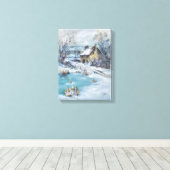 "Heet Thee" Canvas Afdruk (Insitu (Houten vloer))