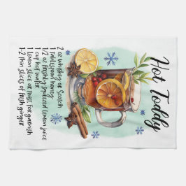 Heet Toddy Recept Kerstmis recept ontwerp Theedoek