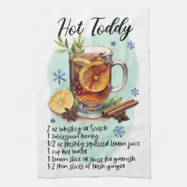 Heet Toddy Recept Kerstmis recept ontwerp Theedoek