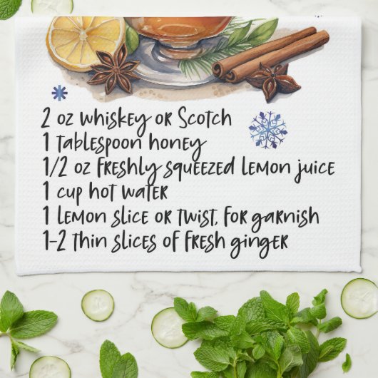 Heet Toddy Recept Keuken Theedoek (Gevouwen)