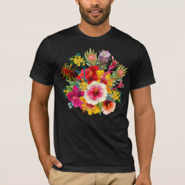 Heet Tropische Bloemen T-shirt