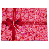 Heet Valentijn Love Large Gift Bag Groot Cadeauzakje (Voorkant)