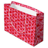 Heet Valentijn Love Large Gift Bag Groot Cadeauzakje (Achterkant Gekanteld)