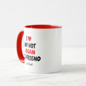 Heet Vegan Boyfriend Valentijn's Day Rood Mok (Voorkant links)