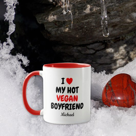 Heet Vegan Boyfriend Valentijn's Day Rood Mok