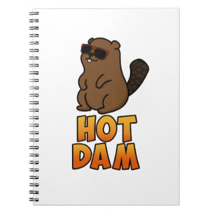 Heet Verdomd Grappige Koele Bever Woordgrap Notitieboek