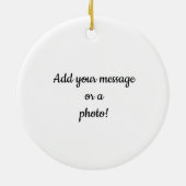 Heet verse appeltaart keramisch ornament (Achterkant)