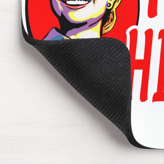 Heet voor Hillary! Mousepad  Muismat (Hoek)