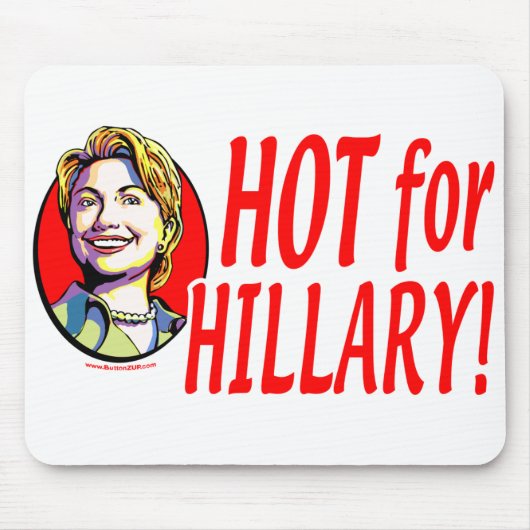 Heet voor Hillary! Mousepad  Muismat (Voorkant)