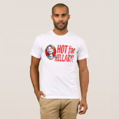 Heet voor Hillary! Shirt  (Voorkant volledig)