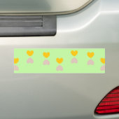 Heet vormen op lichtgroen bumpersticker (Op auto)