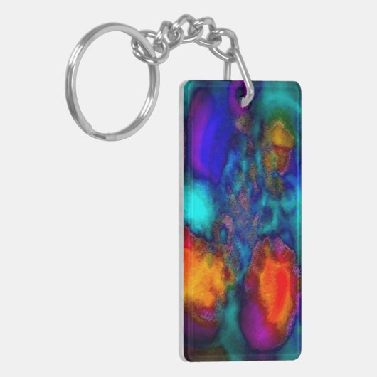 "Heet, warm, warm" dubbelzijdig acrylhoudend Sleut Sleutelhanger (Voorkant Links)