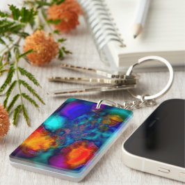 "Heet, warm, warm" dubbelzijdig acrylhoudend Sleut Sleutelhanger