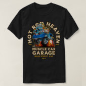 Heet Warmgewalste spieren Auto Garage USA Klassiek T-shirt (Design voorkant)