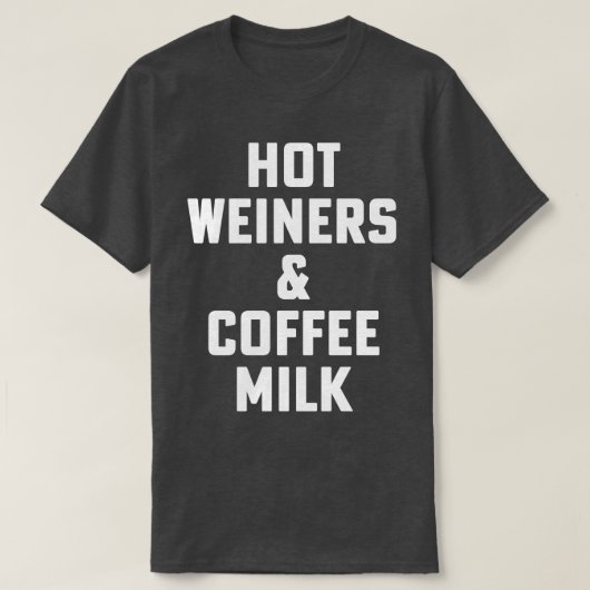 Heet Weiners En Koffie Melk Rhode Island Food 3 Al T-shirt (Design voorkant)