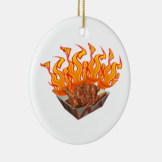 Heet Wings Keramisch Ornament (Rechts)