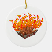 Heet Wings Keramisch Ornament (Voorkant)