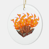 Heet Wings Keramisch Ornament (Links)