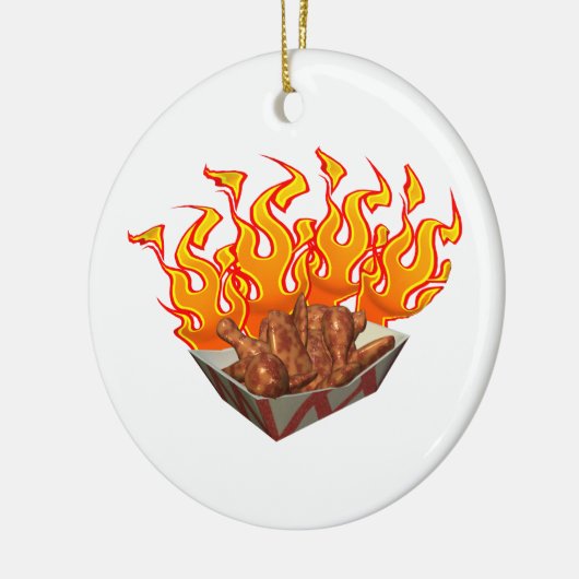 Heet Wings Keramisch Ornament (Links)