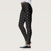 Heet zwart roze Iridescent Cute  Pattern Leggings (Links)