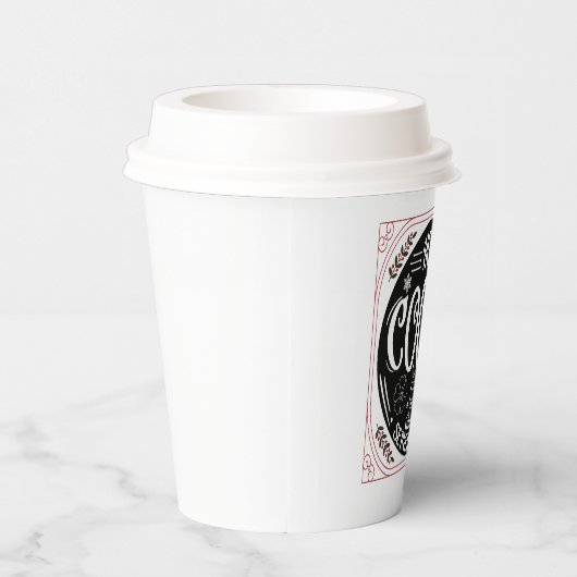 Heetcaca heeft hier kerstfeest gehad papieren bekers (Rechts)