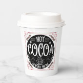 Heetcaca heeft hier kerstfeest gehad papieren bekers (Voorkant)