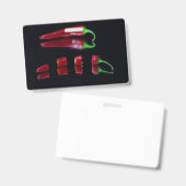 Heete chili badge (Voor- en achterkant)