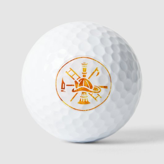 Heete golfbal golfballen (Voorkant)