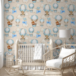 Heete Luchtballonnen en Baby Dieren Behang