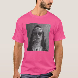 Heete non drinkt sigaret, Opstandige non T-shirt